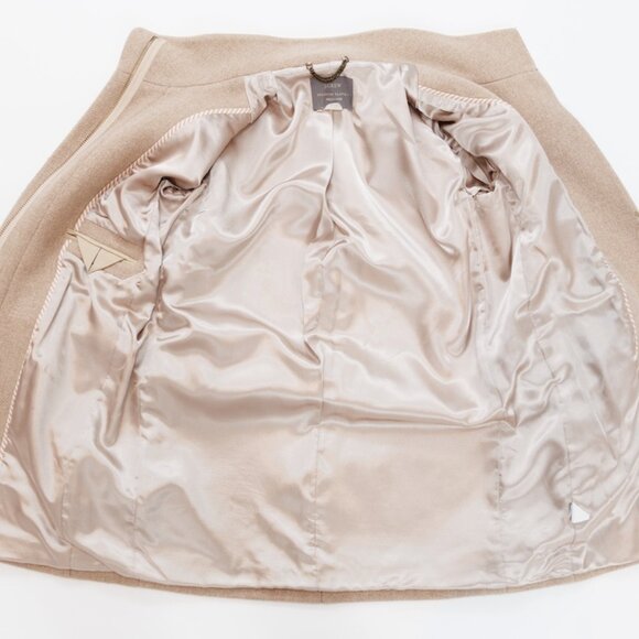 J. Crew by Nello Gori Stadium Cloth Coat Women's Size 4 Camel - Picture 10 of 14